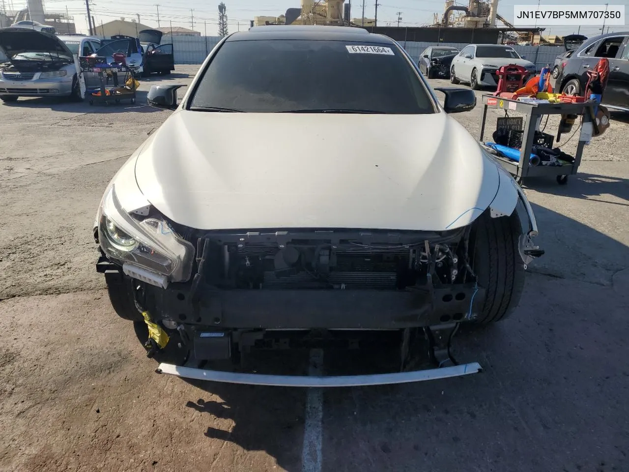 2021 Infiniti Q50 Luxe VIN: JN1EV7BP5MM707350 Lot: 61421664