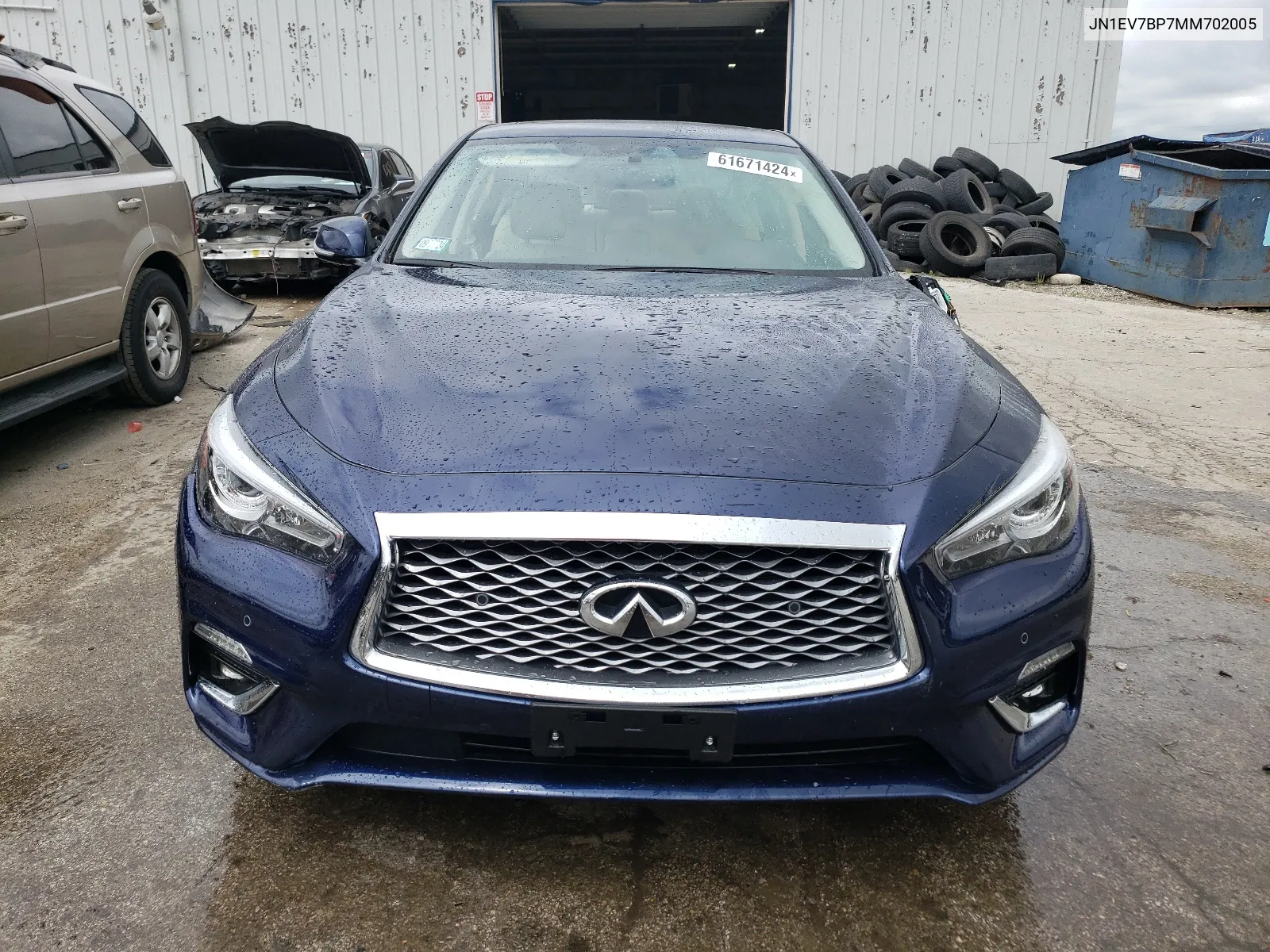 2021 Infiniti Q50 Luxe VIN: JN1EV7BP7MM702005 Lot: 61671424