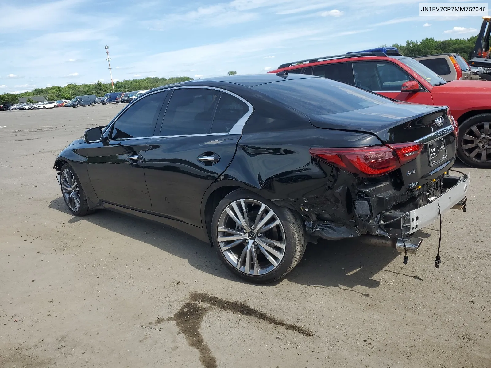 2021 Infiniti Q50 Sensory VIN: JN1EV7CR7MM752046 Lot: 64491754