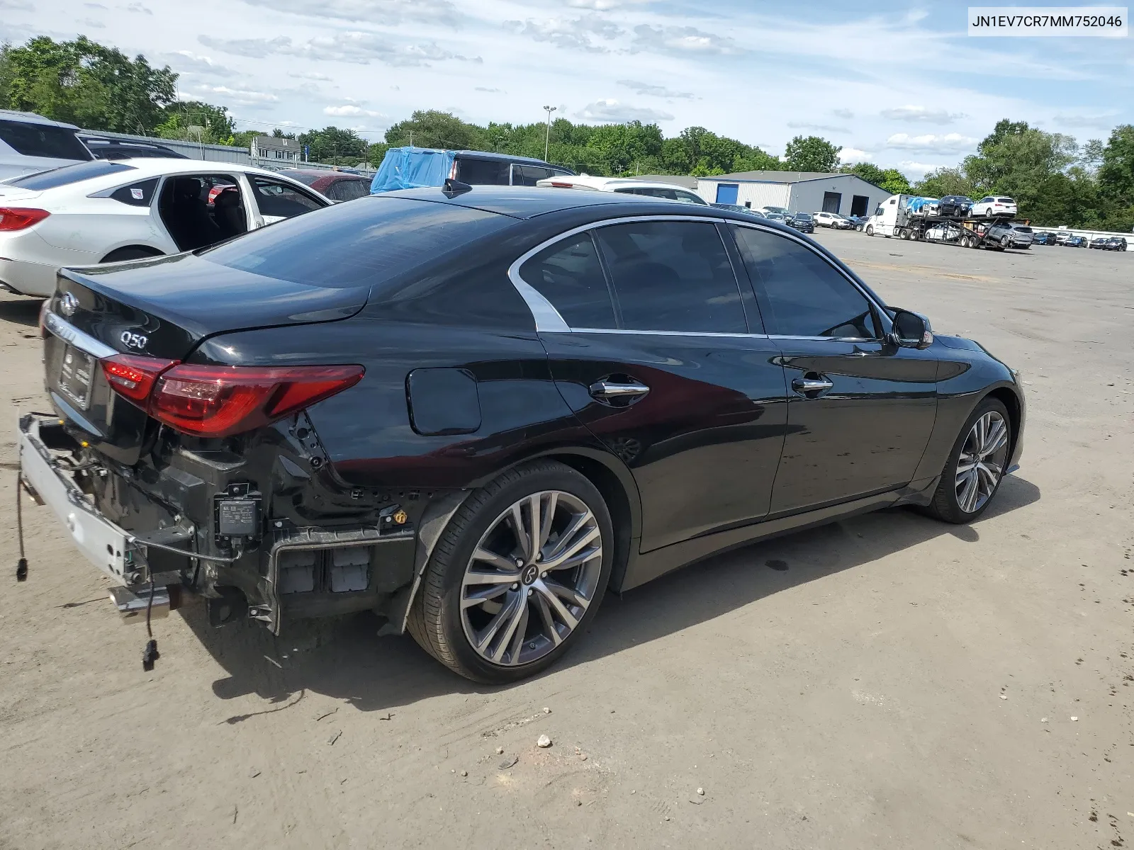 2021 Infiniti Q50 Sensory VIN: JN1EV7CR7MM752046 Lot: 64491754