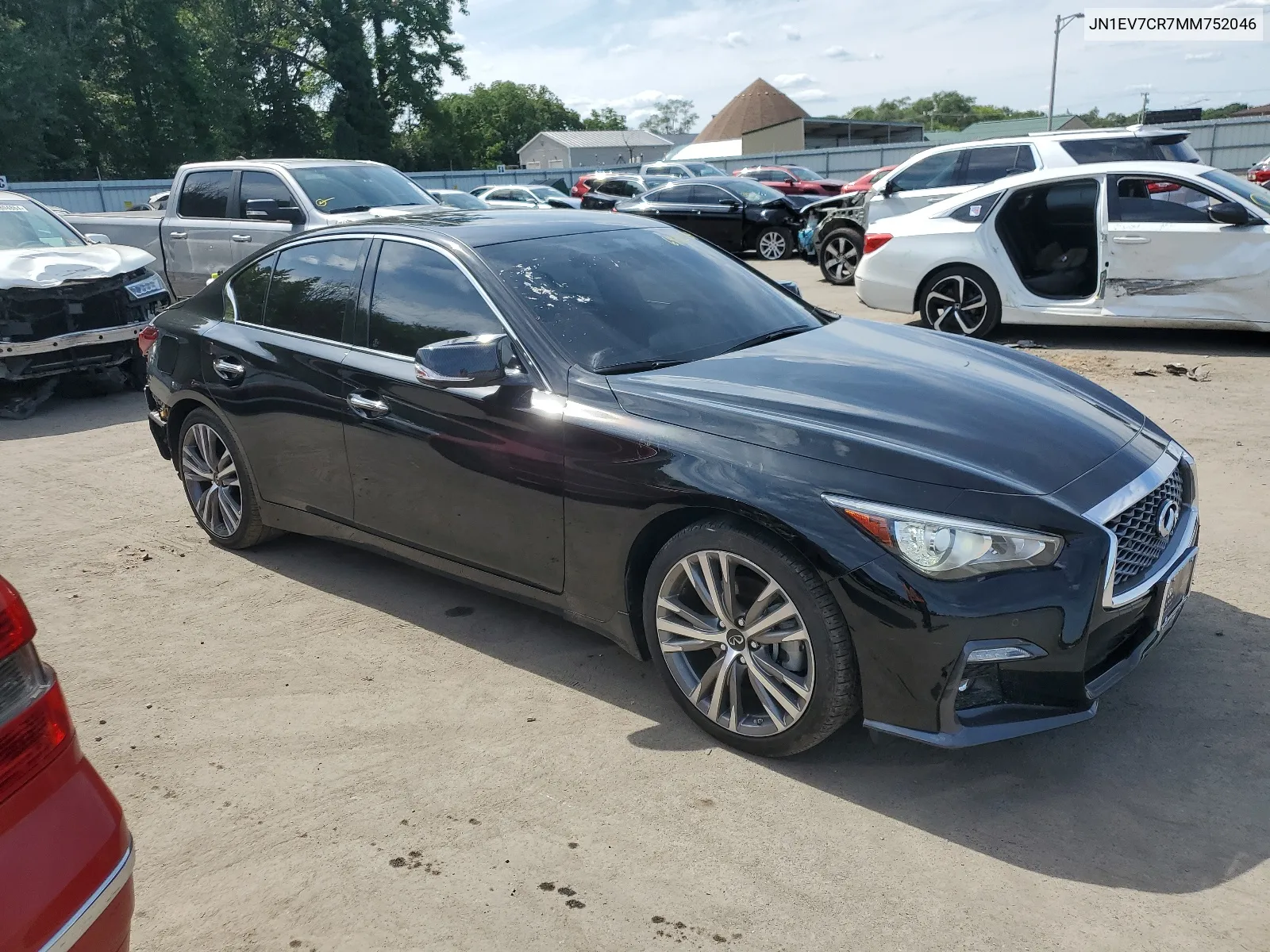 2021 Infiniti Q50 Sensory VIN: JN1EV7CR7MM752046 Lot: 64491754