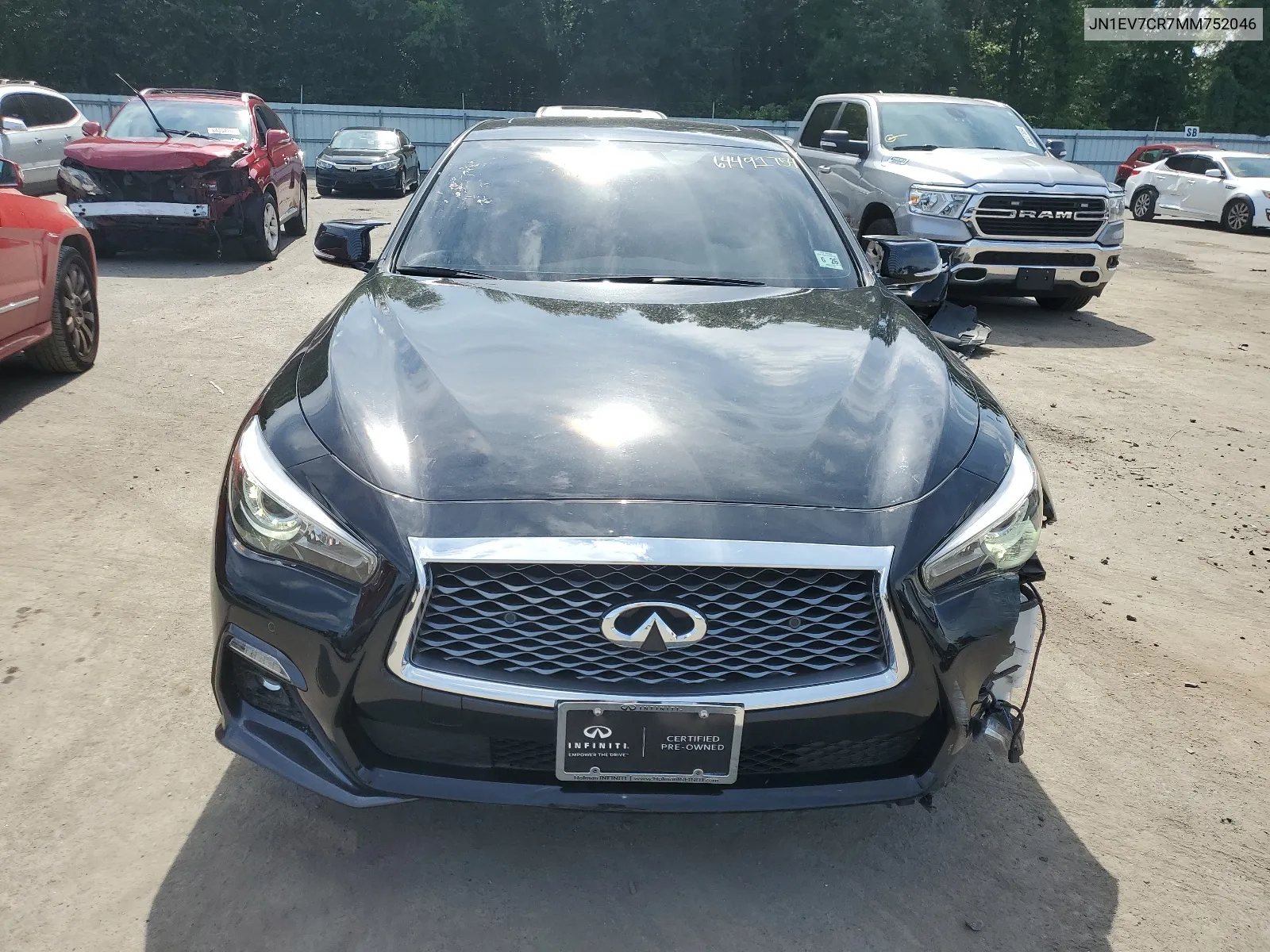 2021 Infiniti Q50 Sensory VIN: JN1EV7CR7MM752046 Lot: 64491754