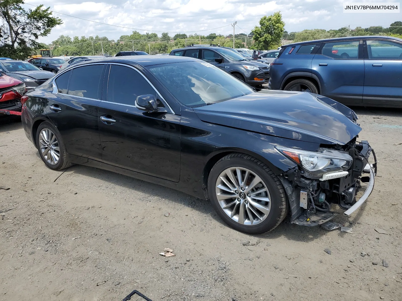 2021 Infiniti Q50 Luxe VIN: JN1EV7BP6MM704294 Lot: 65723864