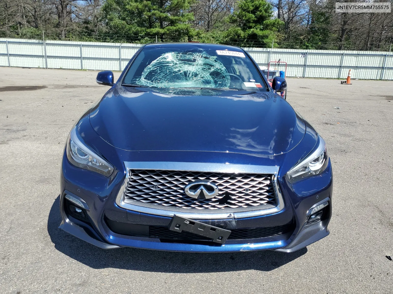 2021 Infiniti Q50 Sensory VIN: JN1EV7CR5MM755575 Lot: 66245044