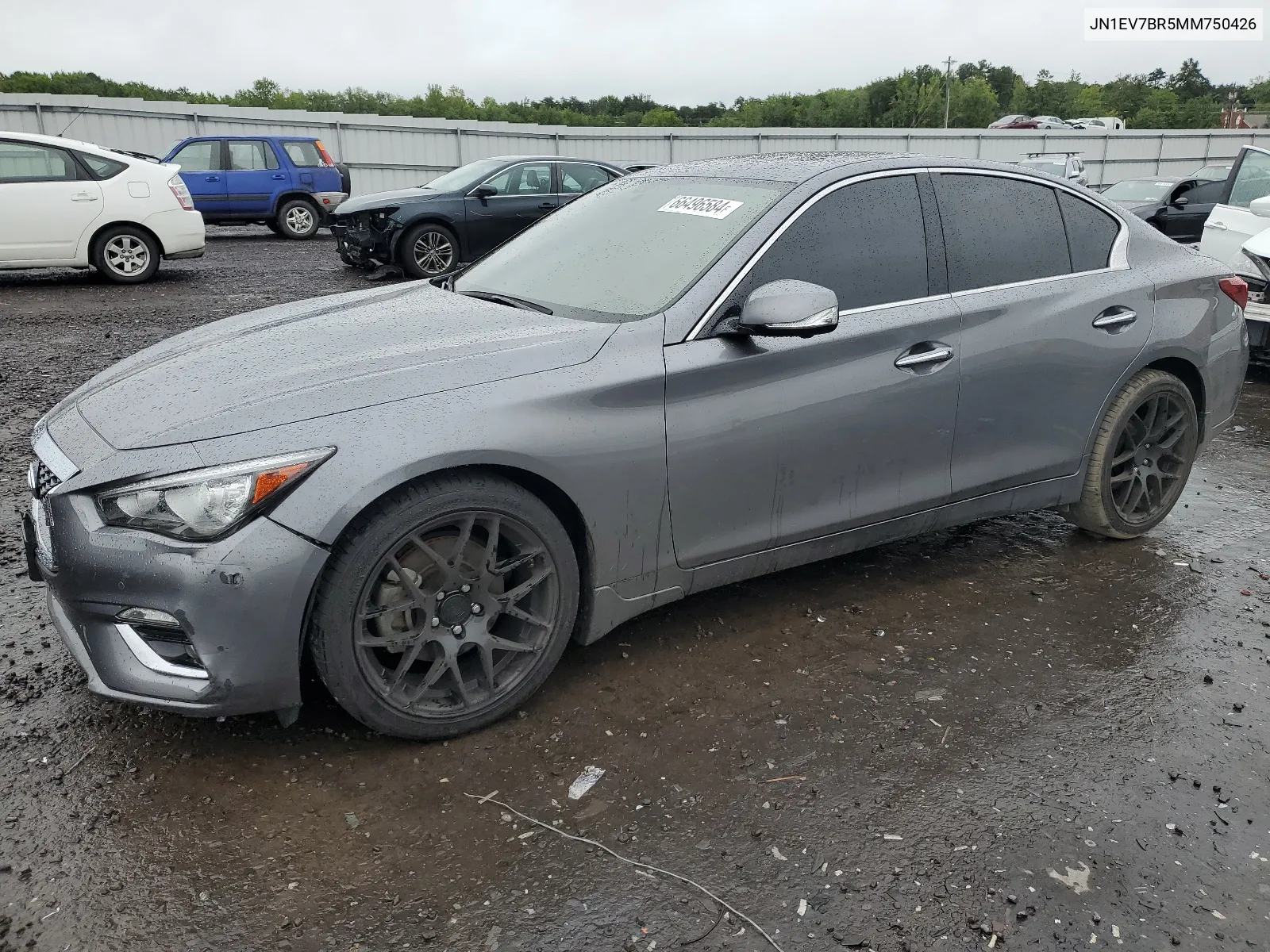 2021 Infiniti Q50 Luxe VIN: JN1EV7BR5MM750426 Lot: 66496584