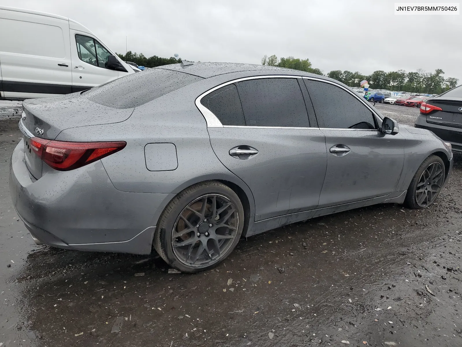 2021 Infiniti Q50 Luxe VIN: JN1EV7BR5MM750426 Lot: 66496584