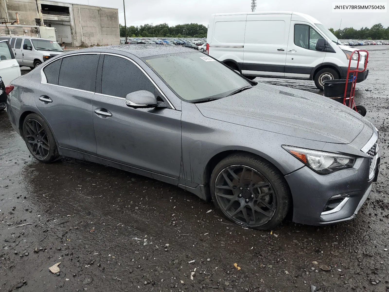 2021 Infiniti Q50 Luxe VIN: JN1EV7BR5MM750426 Lot: 66496584