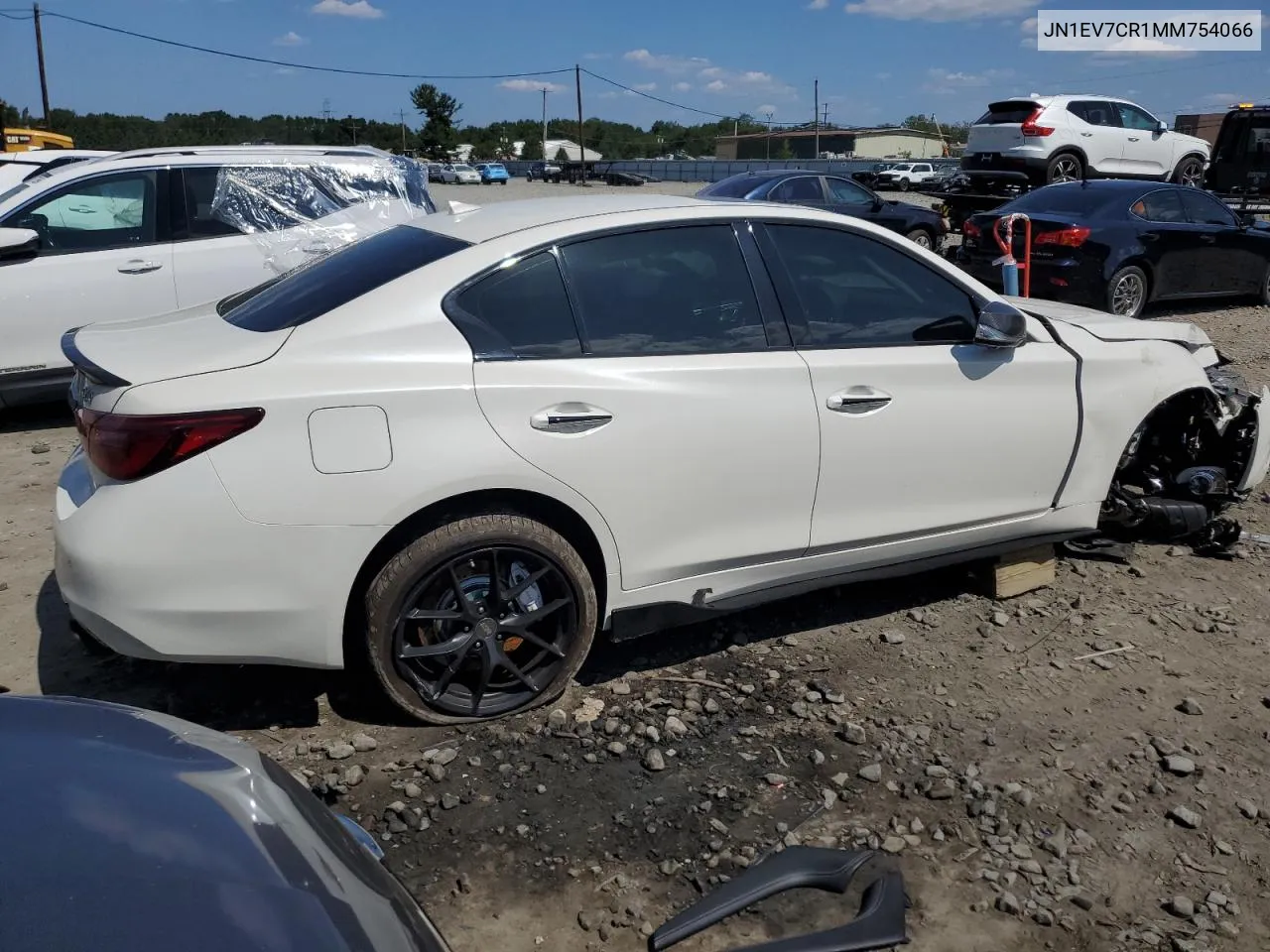 2021 Infiniti Q50 Sensory VIN: JN1EV7CR1MM754066 Lot: 67136834