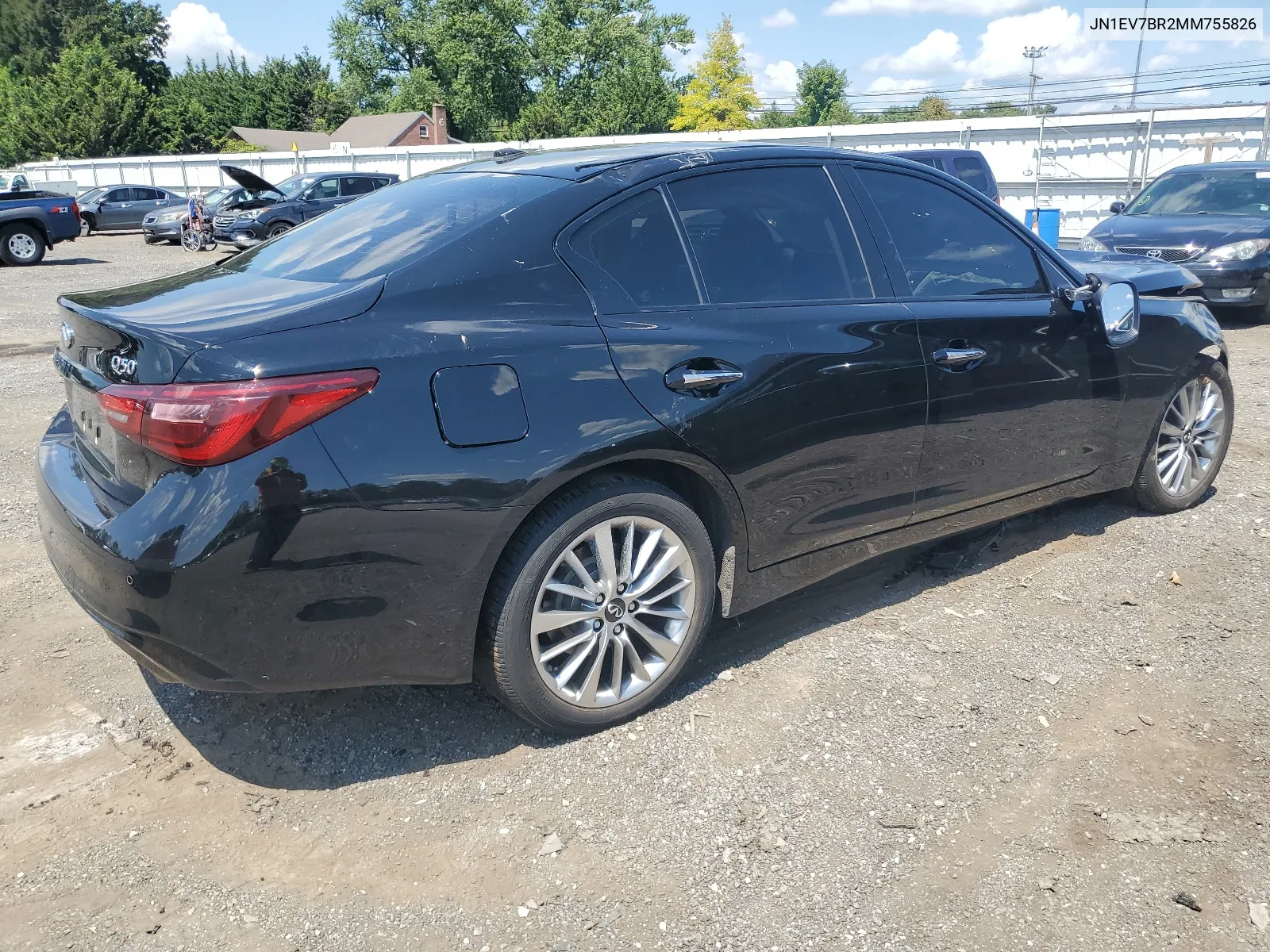 2021 Infiniti Q50 Luxe VIN: JN1EV7BR2MM755826 Lot: 67242614