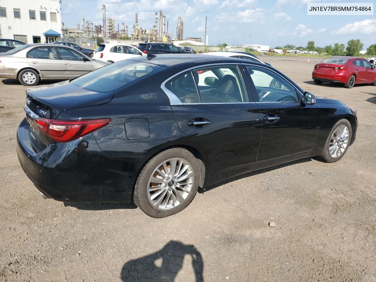 2021 Infiniti Q50 Luxe VIN: JN1EV7BR5MM754864 Lot: 67412804