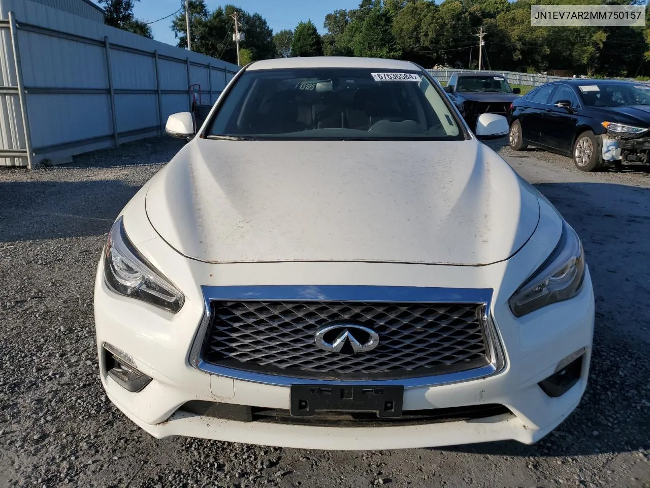 JN1EV7AR2MM750157 2021 Infiniti Q50 Pure