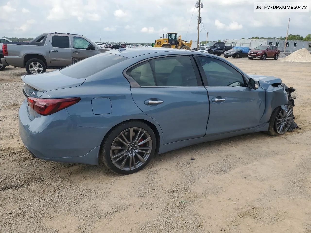 2021 Infiniti Q50 Red Sport 400 VIN: JN1FV7DPXMM850473 Lot: 67663204