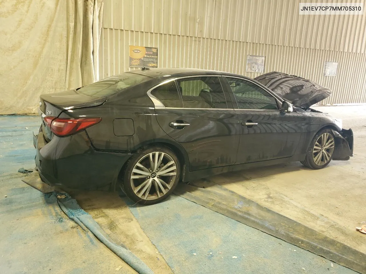 2021 Infiniti Q50 Sensory VIN: JN1EV7CP7MM705310 Lot: 67921954