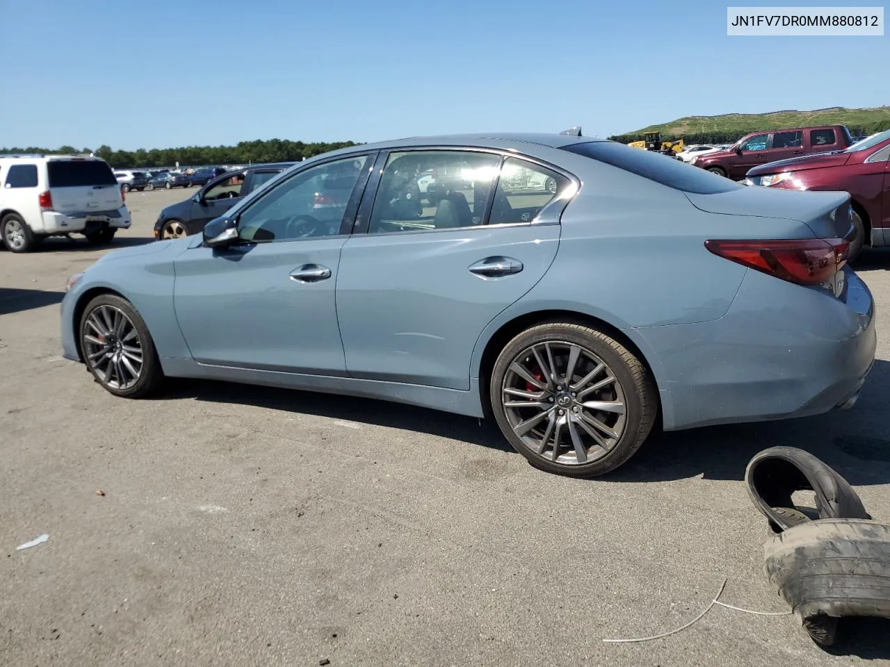 JN1FV7DR0MM880812 2021 Infiniti Q50 Red Sport 400