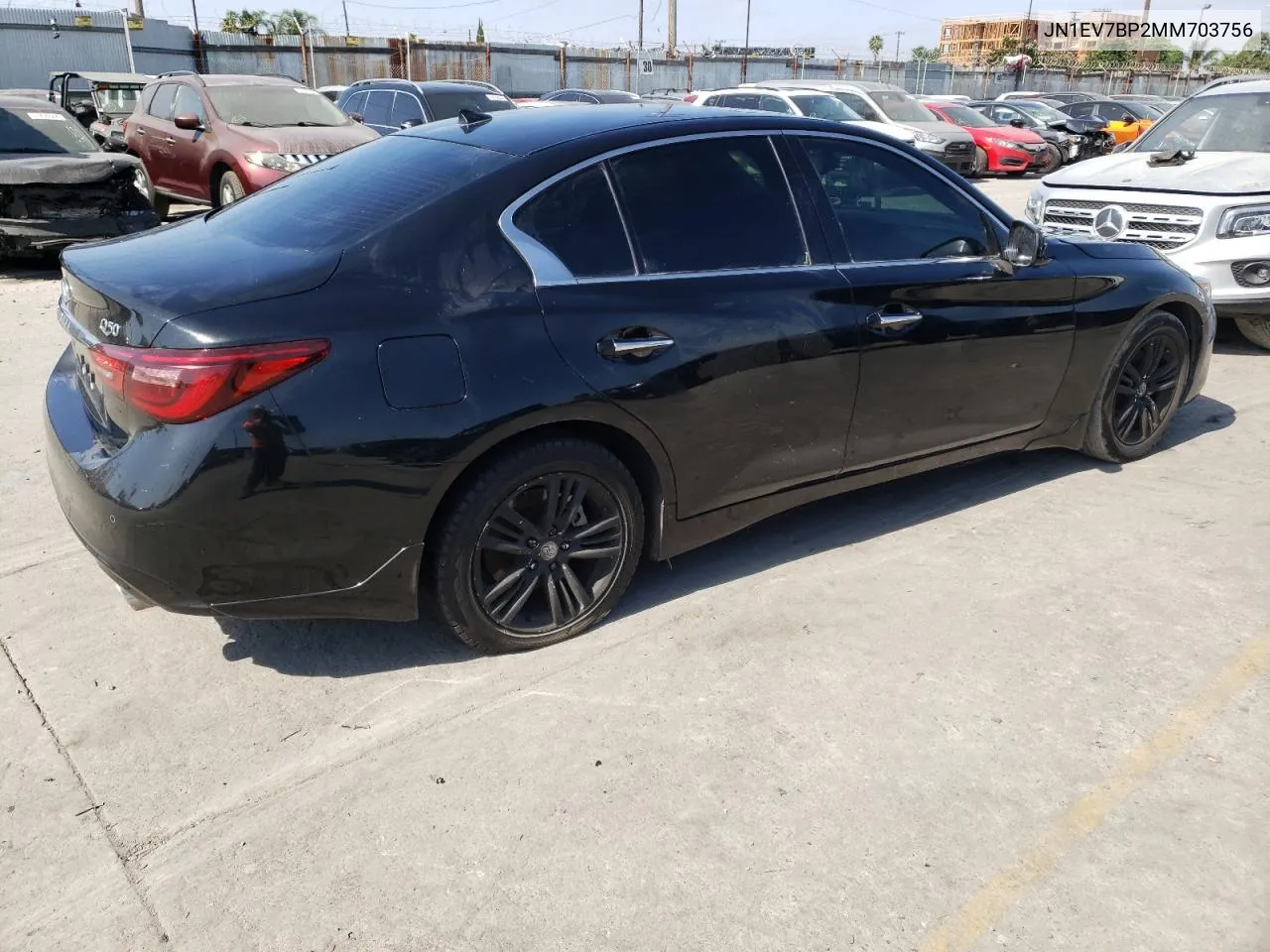 2021 Infiniti Q50 Luxe VIN: JN1EV7BP2MM703756 Lot: 68948284