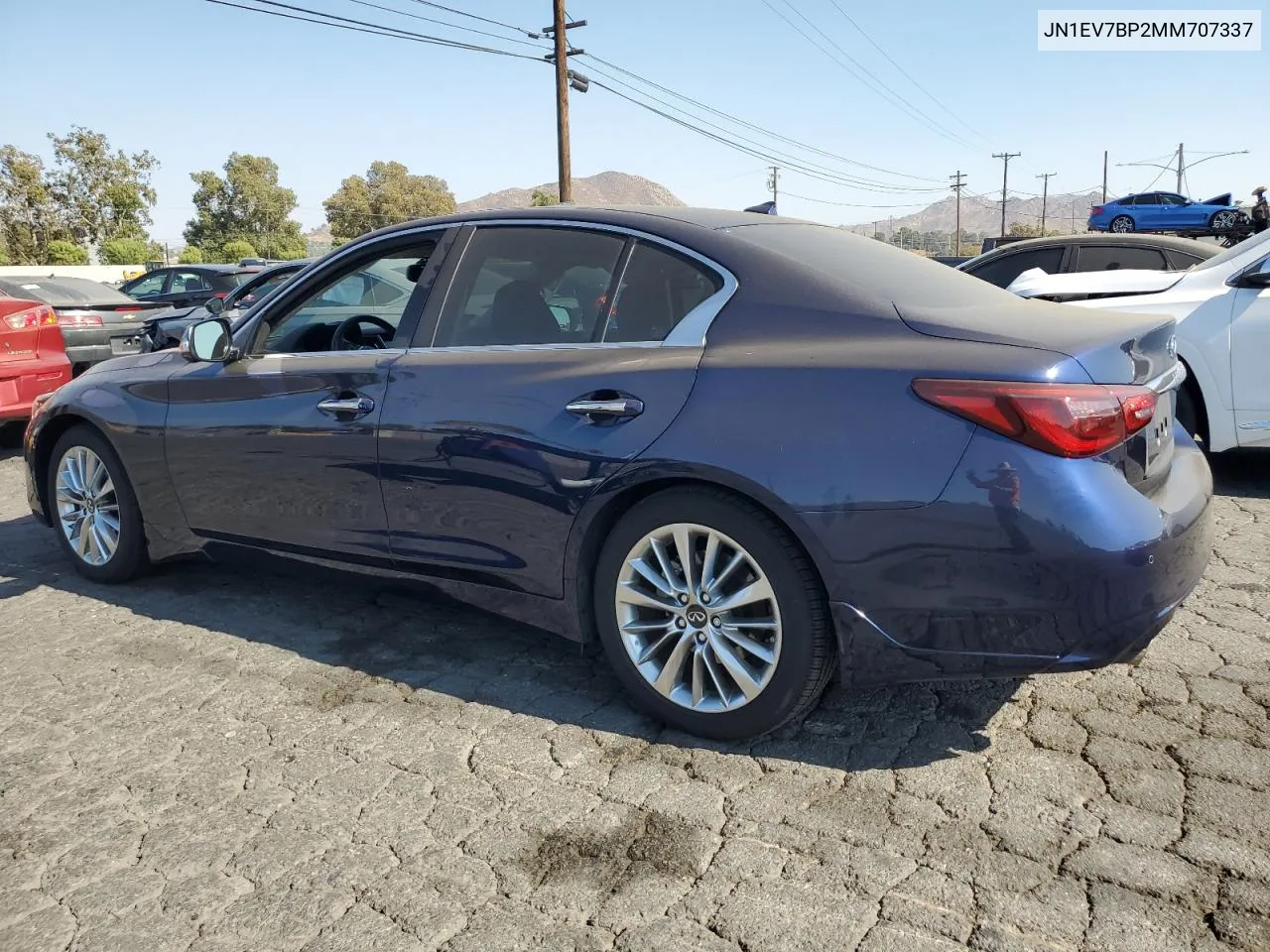 2021 Infiniti Q50 Luxe VIN: JN1EV7BP2MM707337 Lot: 69963844