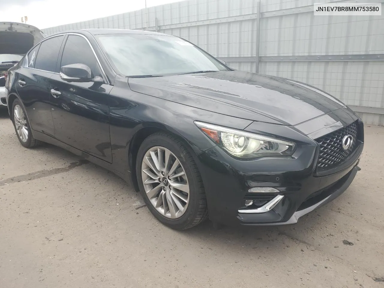 2021 Infiniti Q50 Luxe VIN: JN1EV7BR8MM753580 Lot: 71186784