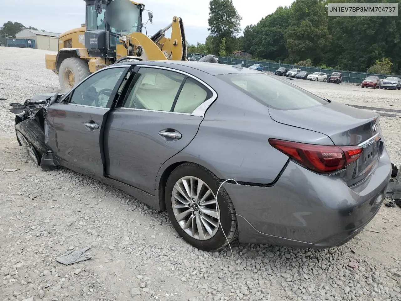 2021 Infiniti Q50 Luxe VIN: JN1EV7BP3MM704737 Lot: 71359394