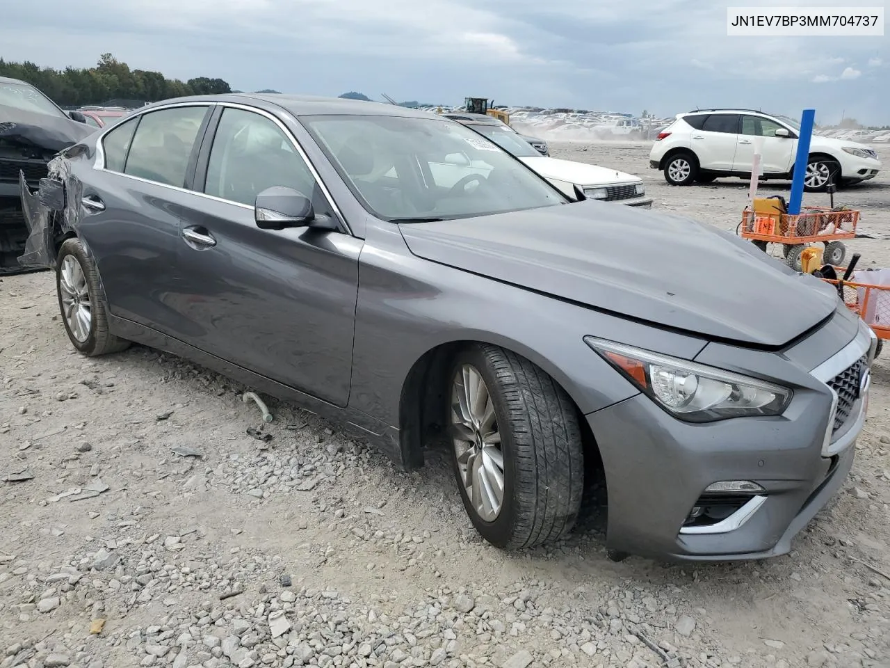 2021 Infiniti Q50 Luxe VIN: JN1EV7BP3MM704737 Lot: 71359394