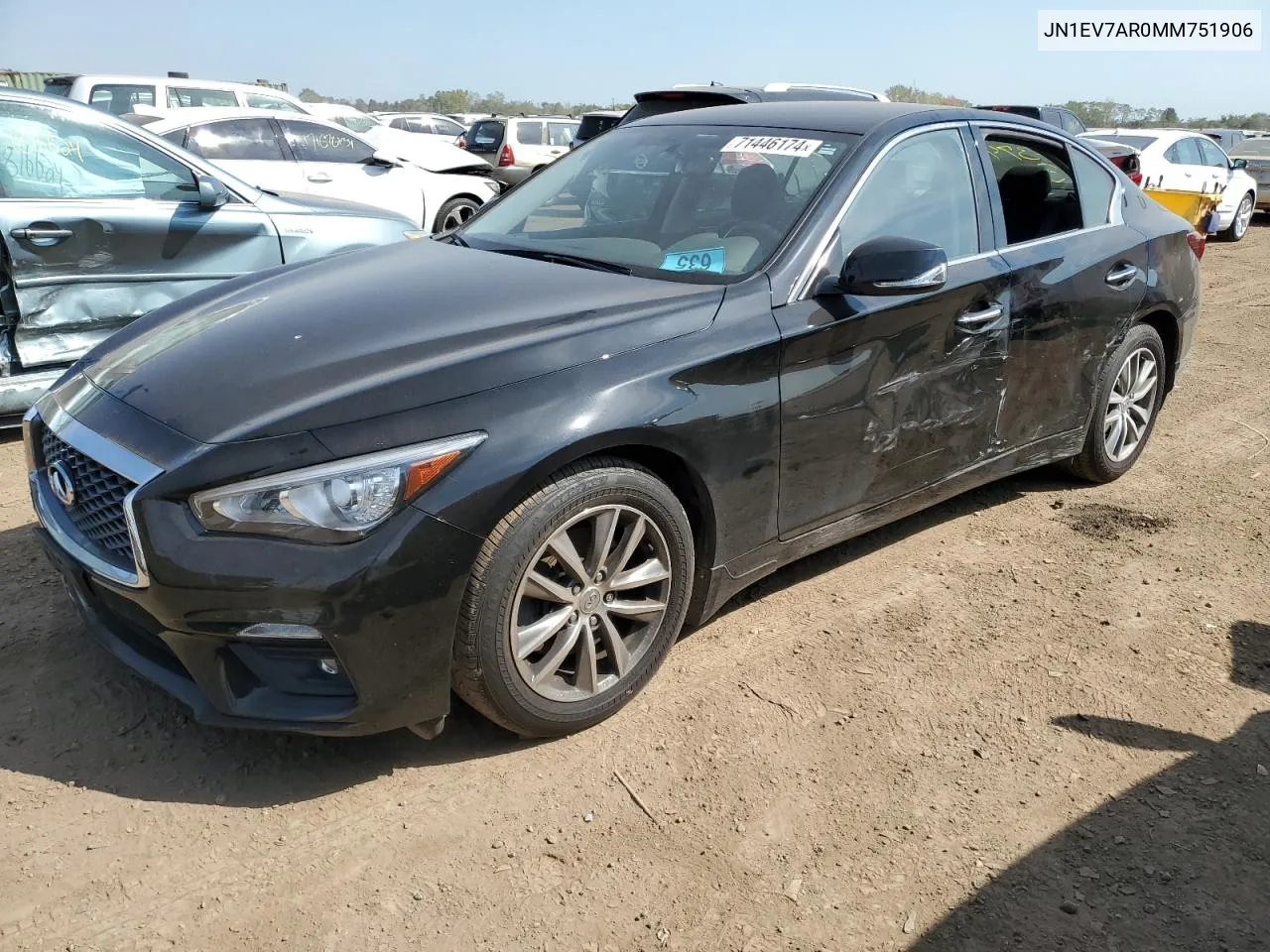 2021 Infiniti Q50 Pure VIN: JN1EV7AR0MM751906 Lot: 71446174