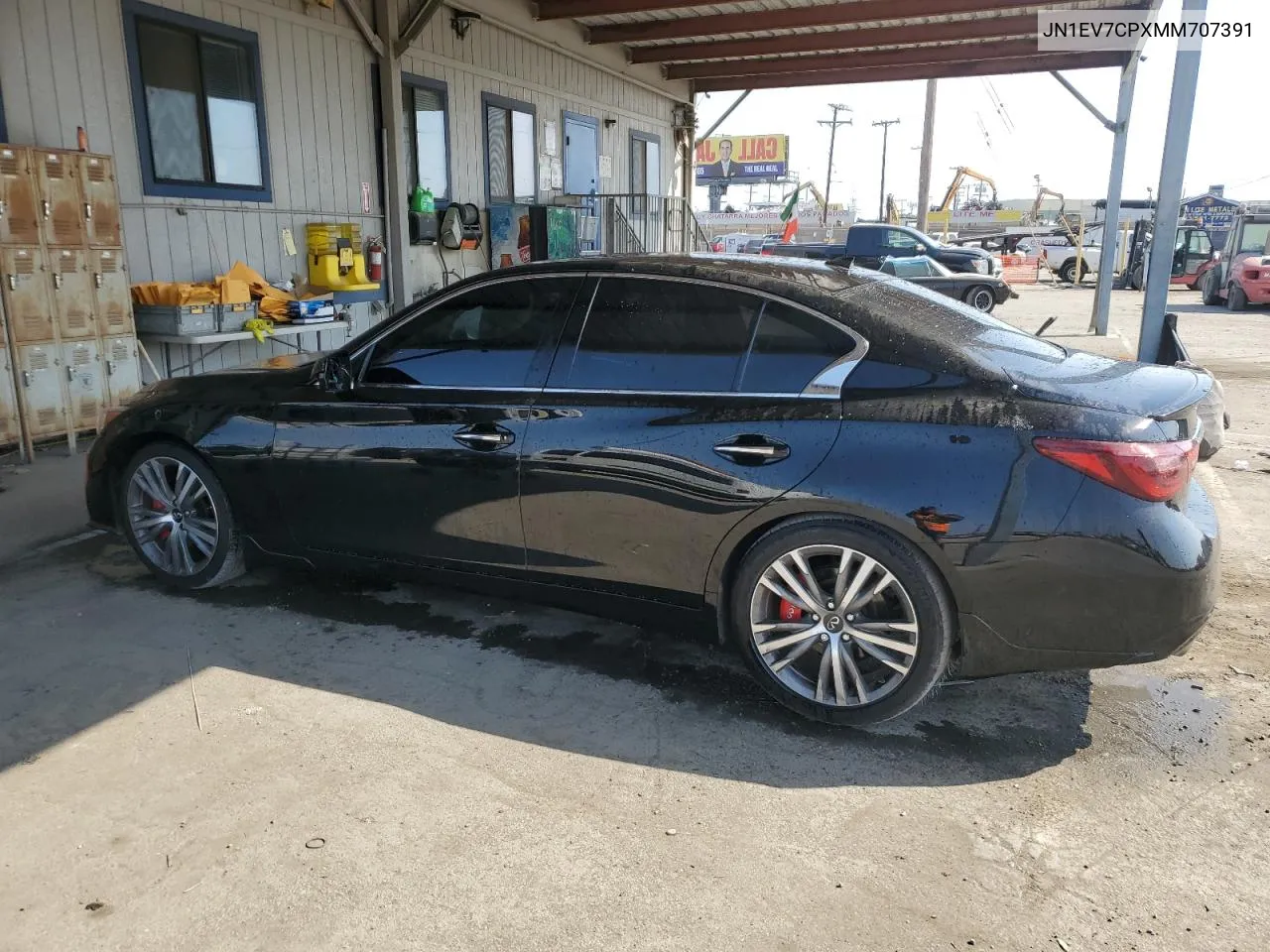 2021 Infiniti Q50 Sensory VIN: JN1EV7CPXMM707391 Lot: 71492384