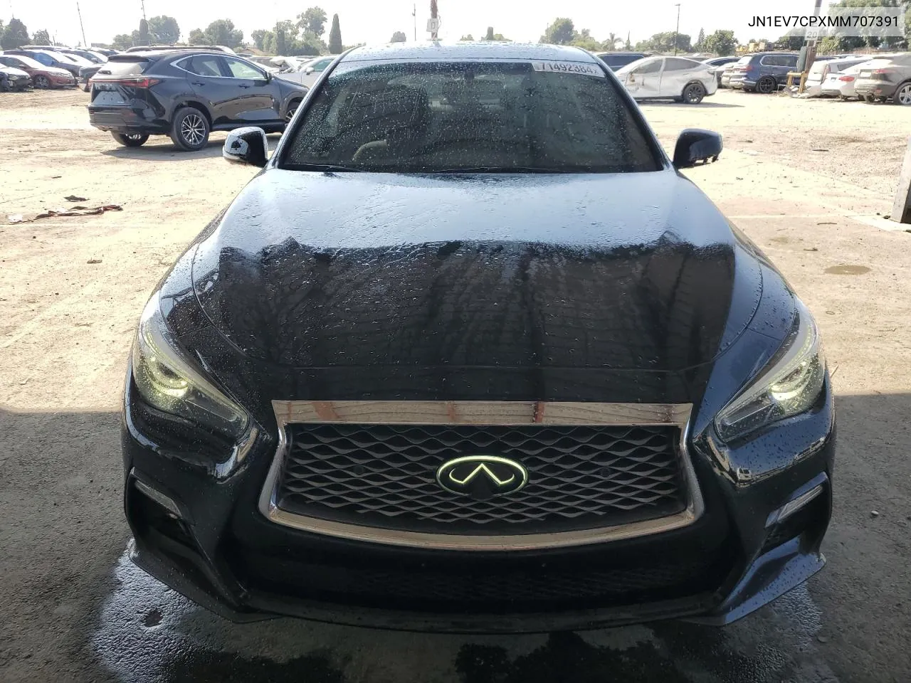 2021 Infiniti Q50 Sensory VIN: JN1EV7CPXMM707391 Lot: 71492384