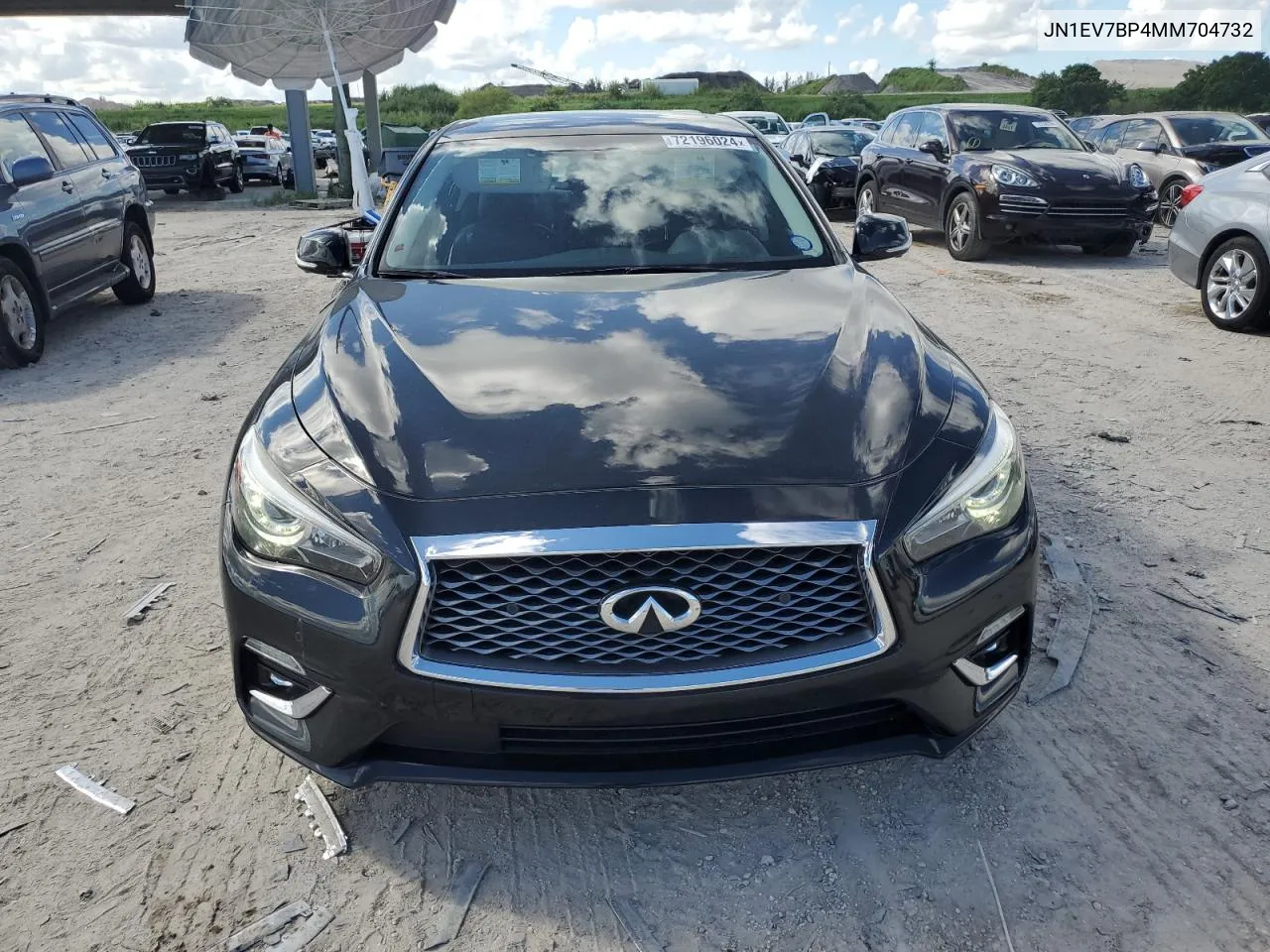 2021 Infiniti Q50 Luxe VIN: JN1EV7BP4MM704732 Lot: 72196024