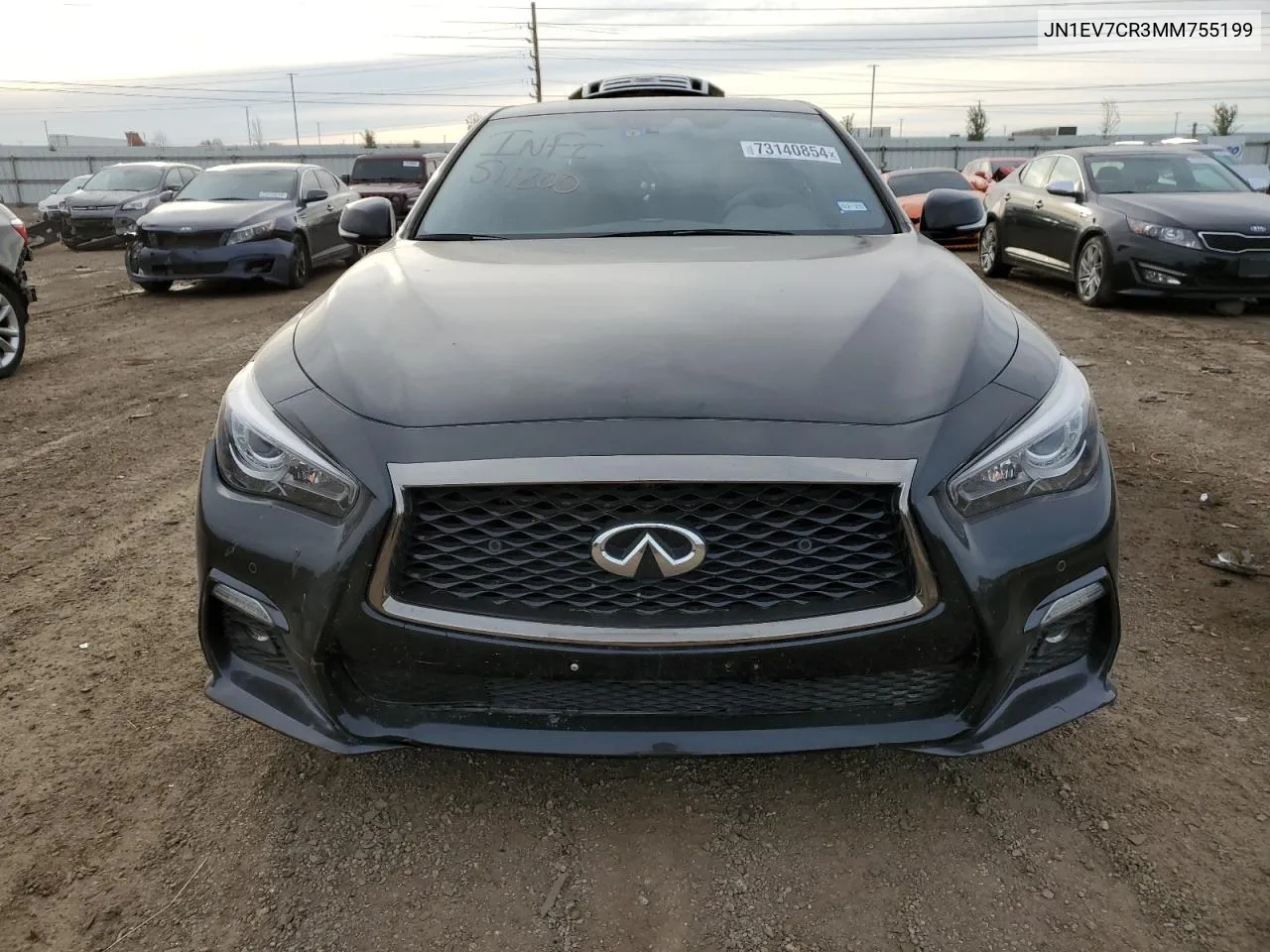 2021 Infiniti Q50 Sensory VIN: JN1EV7CR3MM755199 Lot: 73140854