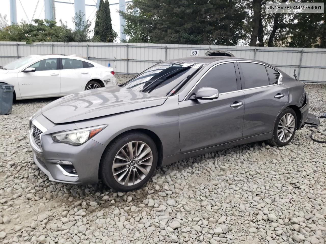 2021 Infiniti Q50 Luxe VIN: JN1EV7BR4MM754001 Lot: 73488274