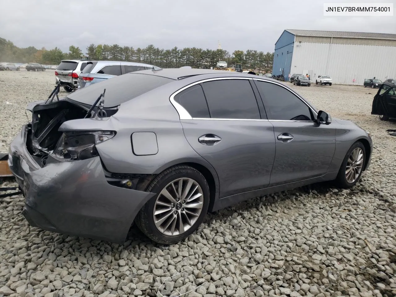 2021 Infiniti Q50 Luxe VIN: JN1EV7BR4MM754001 Lot: 73488274