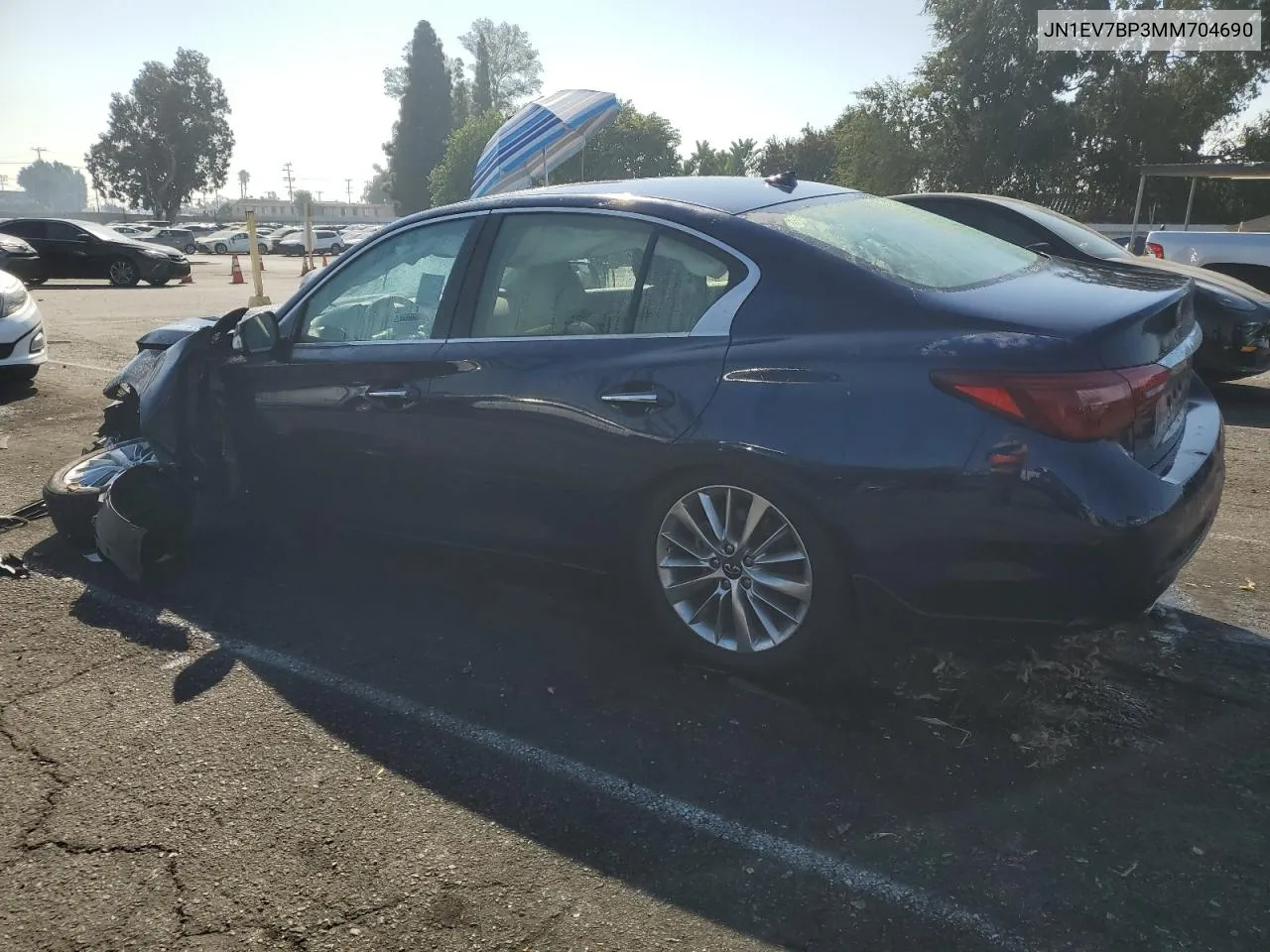 2021 Infiniti Q50 Luxe VIN: JN1EV7BP3MM704690 Lot: 73533784