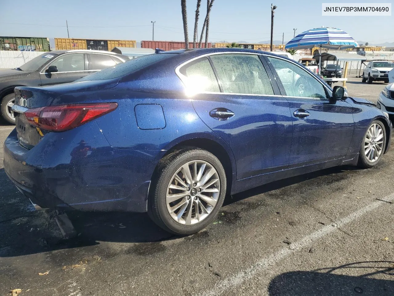 2021 Infiniti Q50 Luxe VIN: JN1EV7BP3MM704690 Lot: 73533784