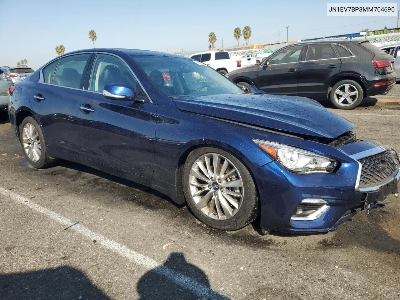 2021 Infiniti Q50 Luxe VIN: JN1EV7BP3MM704690 Lot: 73533784