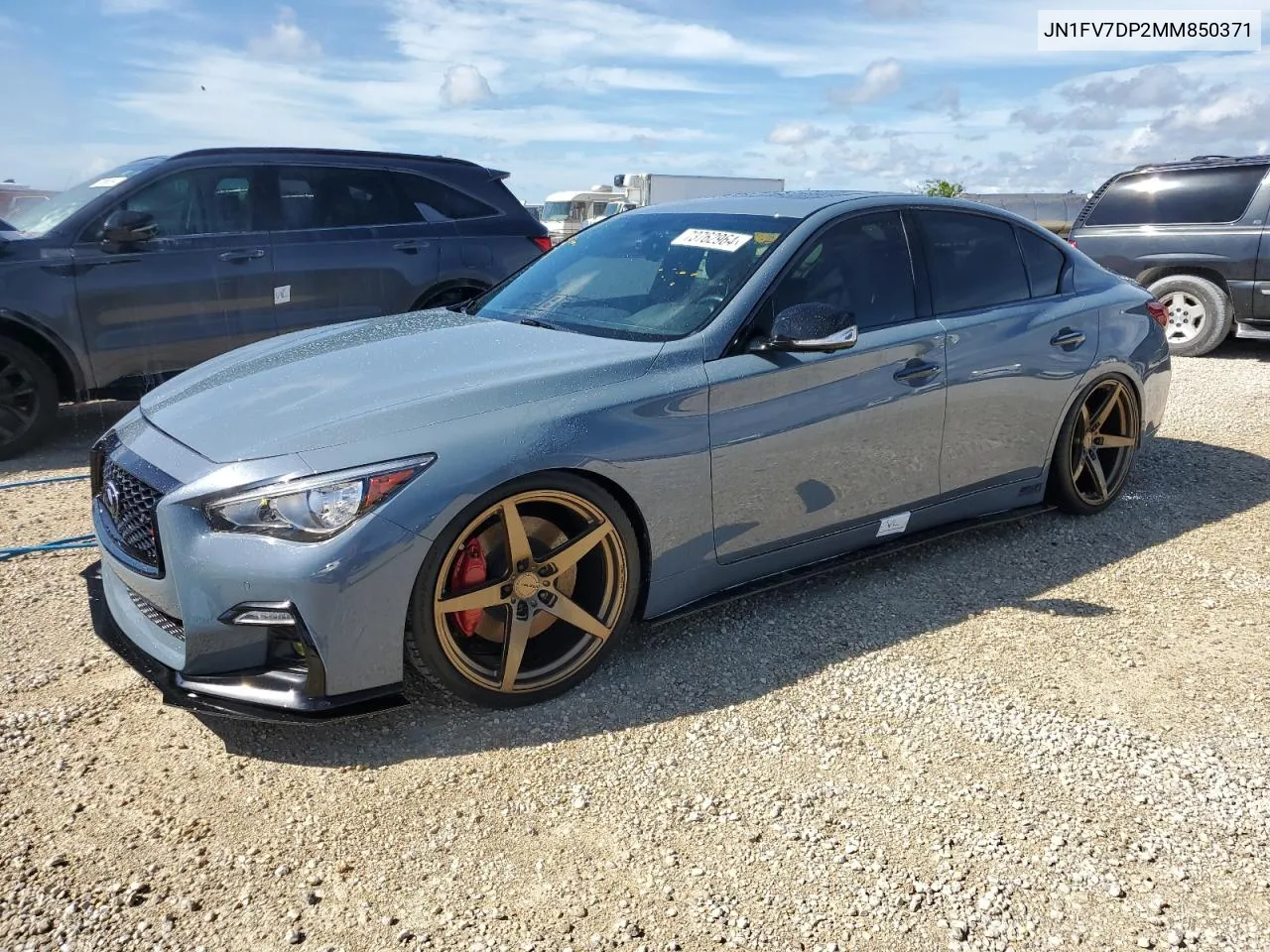 2021 Infiniti Q50 Red Sport 400 VIN: JN1FV7DP2MM850371 Lot: 73762964