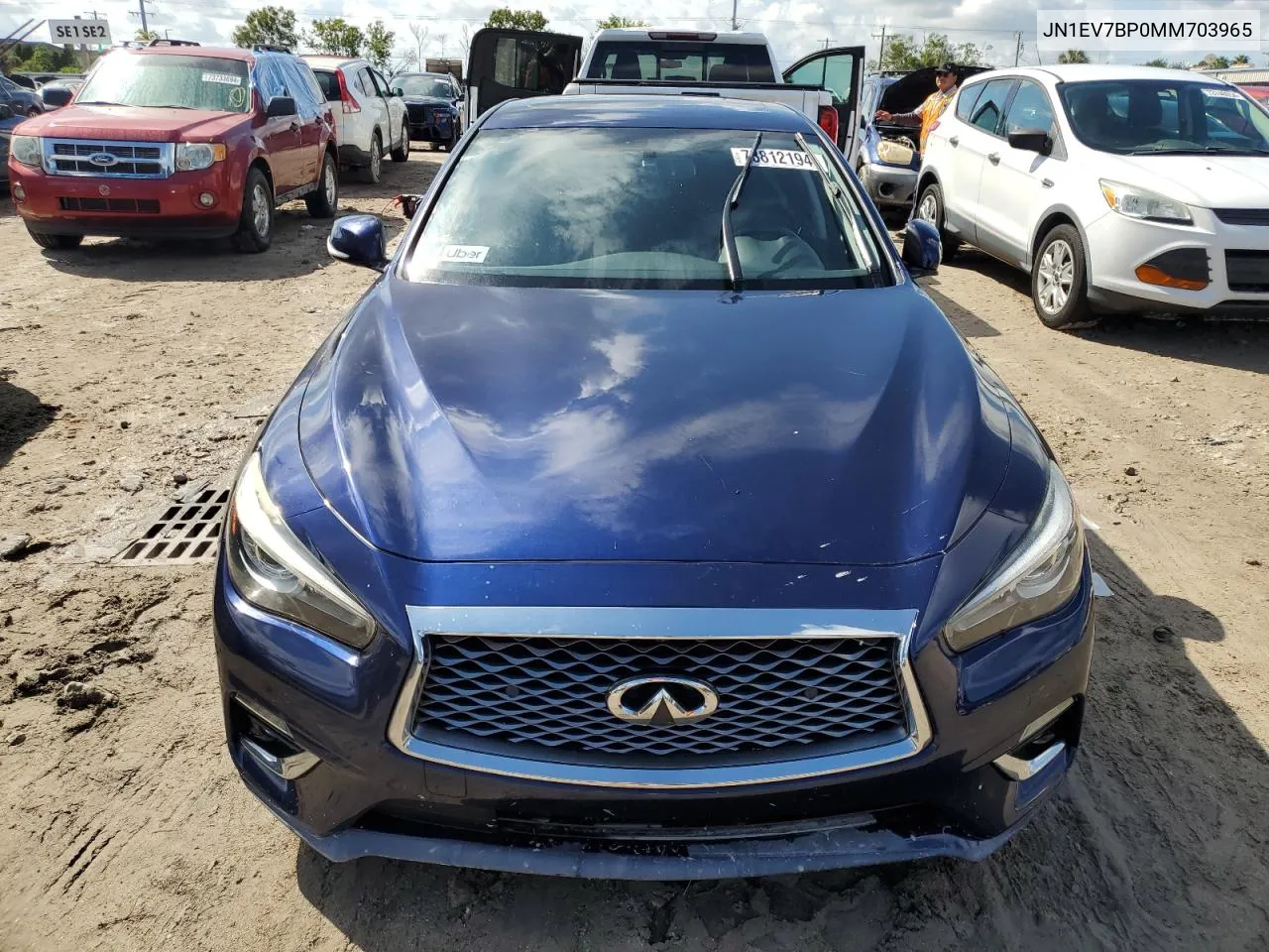 2021 Infiniti Q50 Luxe VIN: JN1EV7BP0MM703965 Lot: 73812194