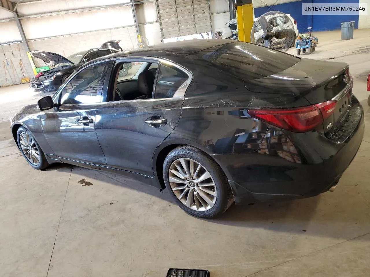 2021 Infiniti Q50 Luxe VIN: JN1EV7BR3MM750246 Lot: 74994524