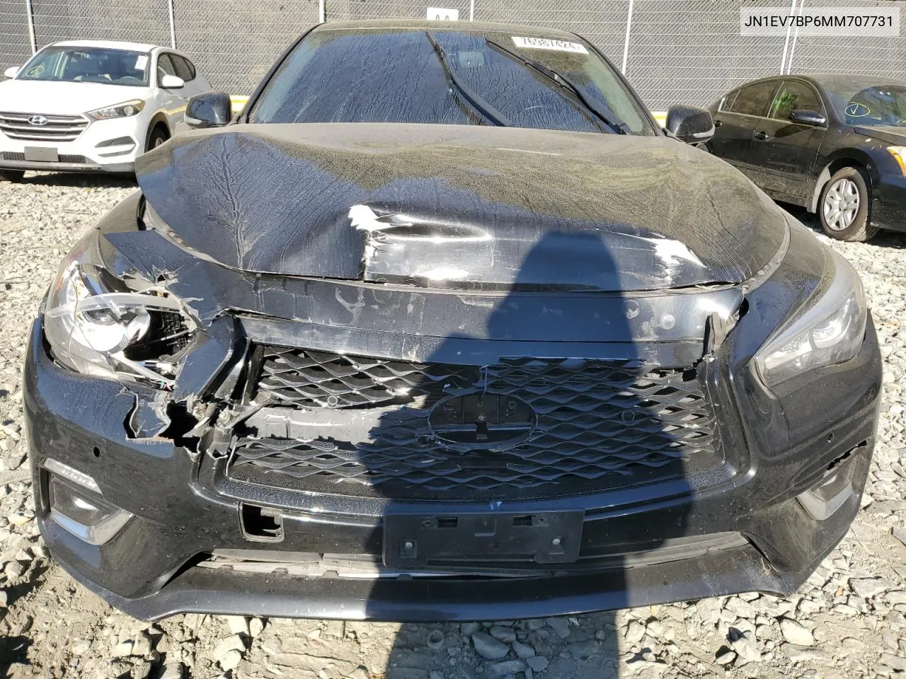 2021 Infiniti Q50 Luxe VIN: JN1EV7BP6MM707731 Lot: 76987424