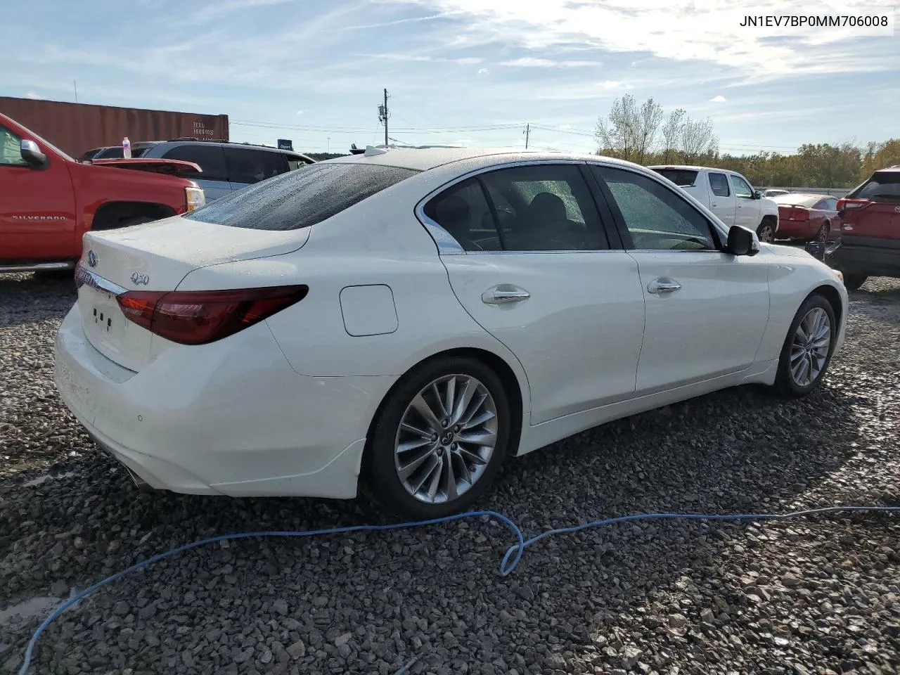 2021 Infiniti Q50 Luxe VIN: JN1EV7BP0MM706008 Lot: 78741514