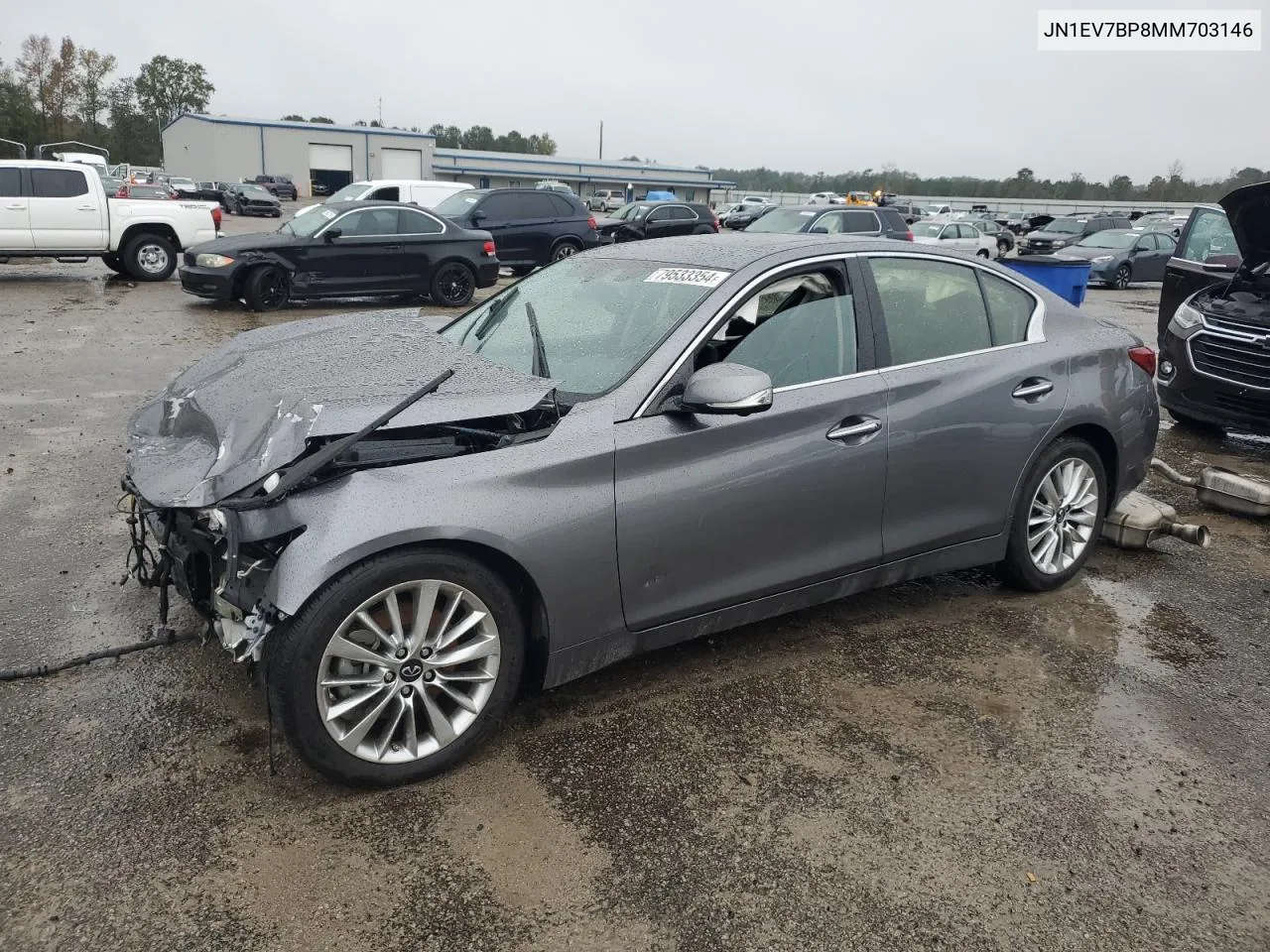 2021 Infiniti Q50 Luxe VIN: JN1EV7BP8MM703146 Lot: 79533354