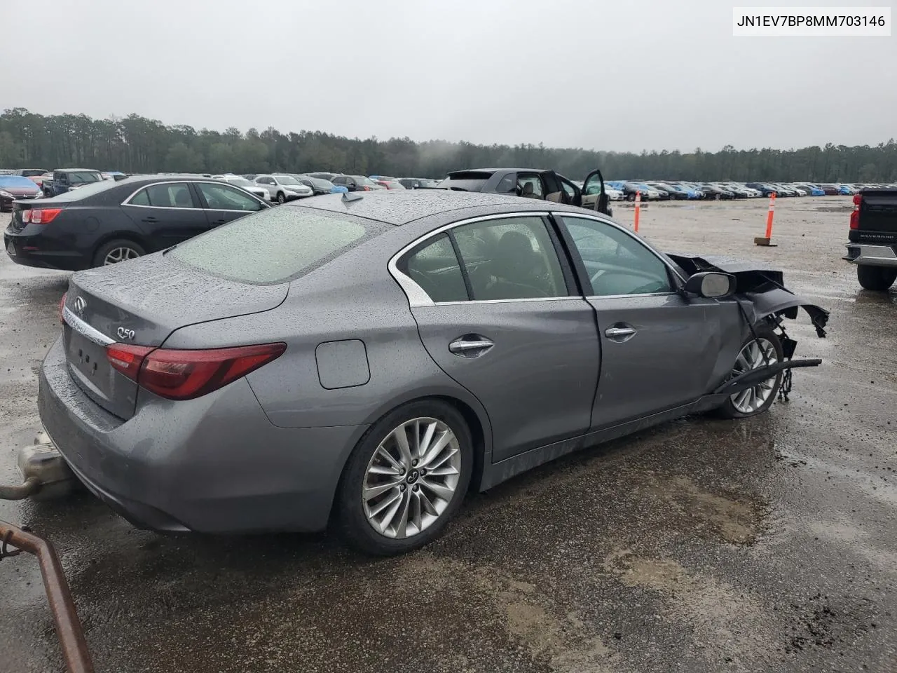 2021 Infiniti Q50 Luxe VIN: JN1EV7BP8MM703146 Lot: 79533354