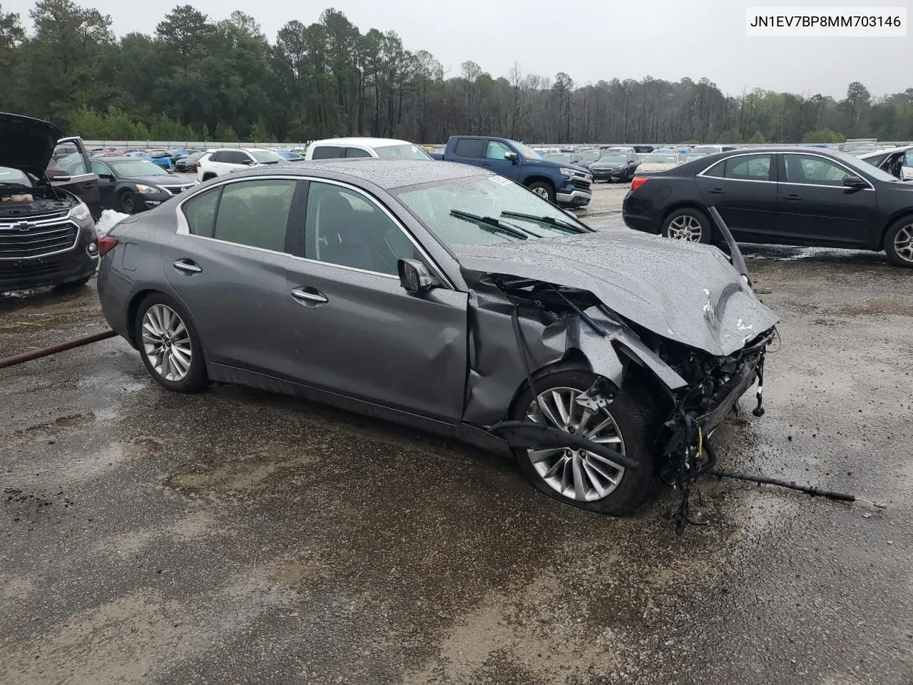 2021 Infiniti Q50 Luxe VIN: JN1EV7BP8MM703146 Lot: 79533354