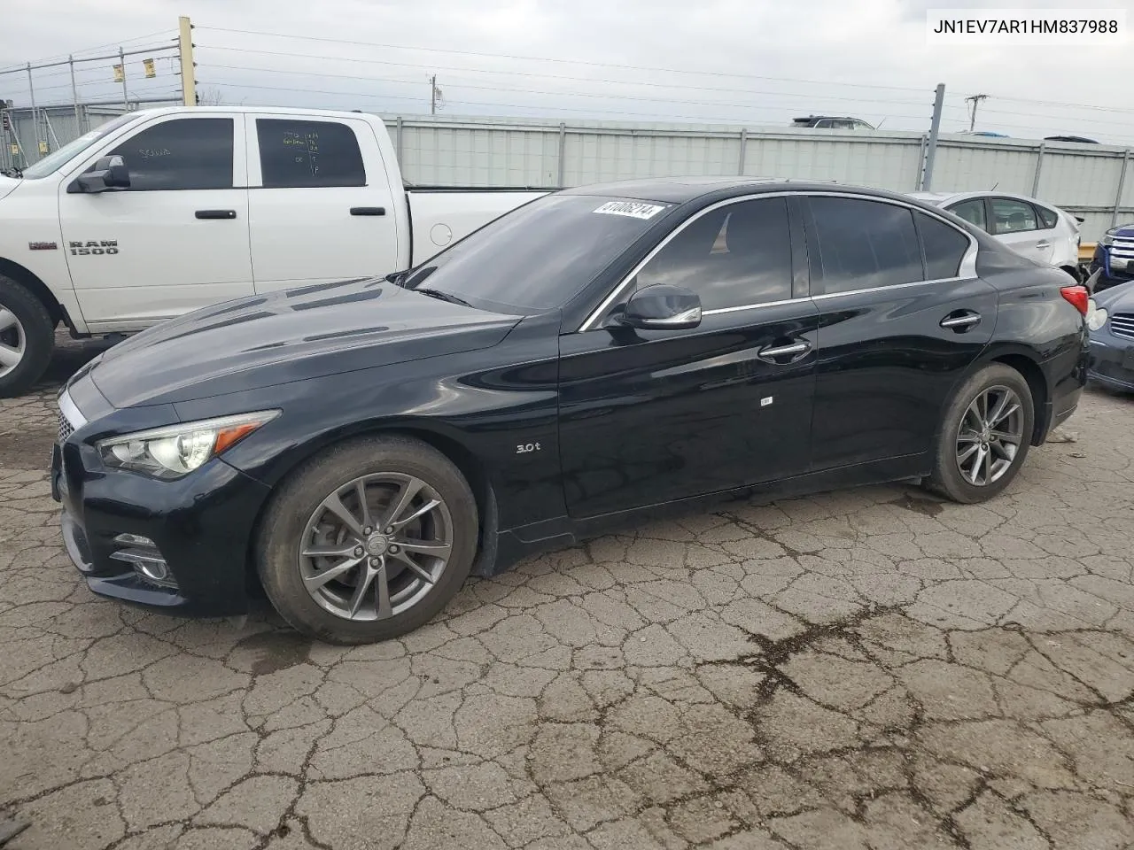 2021 Infiniti Q50 Premium VIN: JN1EV7AR1HM837988 Lot: 81006214