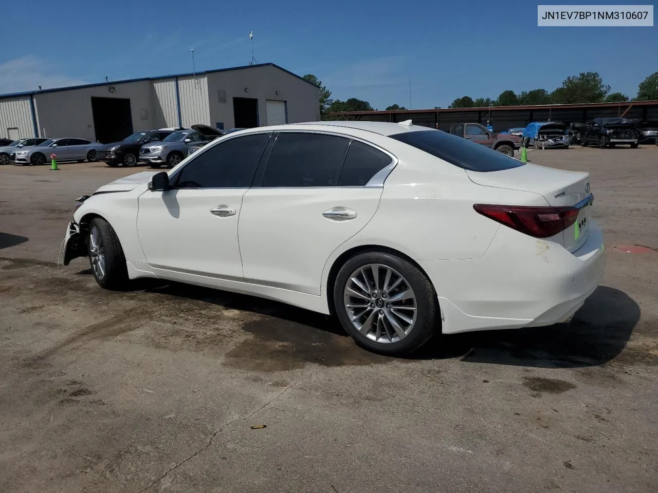 2022 Infiniti Q50 Luxe VIN: JN1EV7BP1NM310607 Lot: 56641024