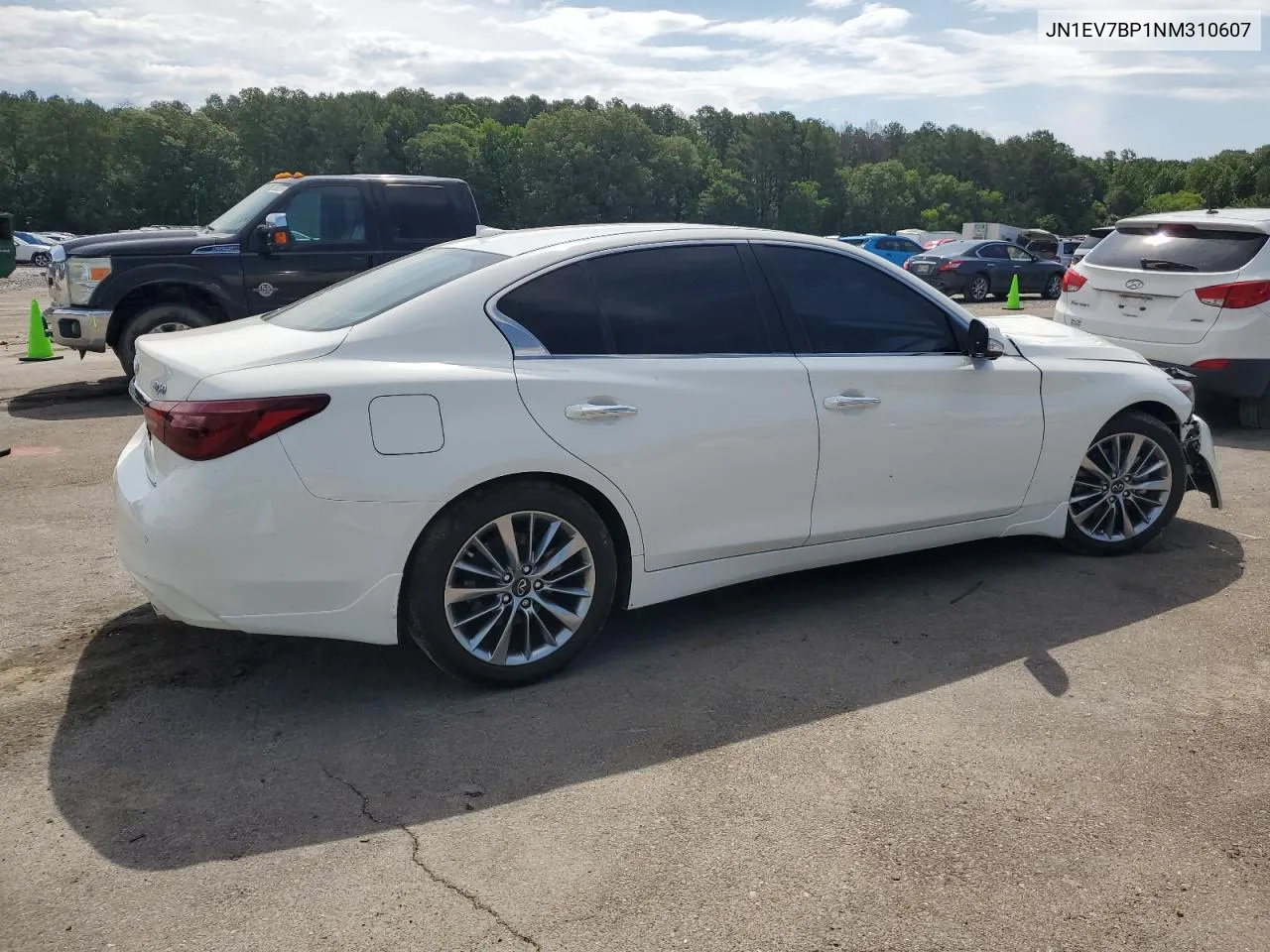 2022 Infiniti Q50 Luxe VIN: JN1EV7BP1NM310607 Lot: 56641024