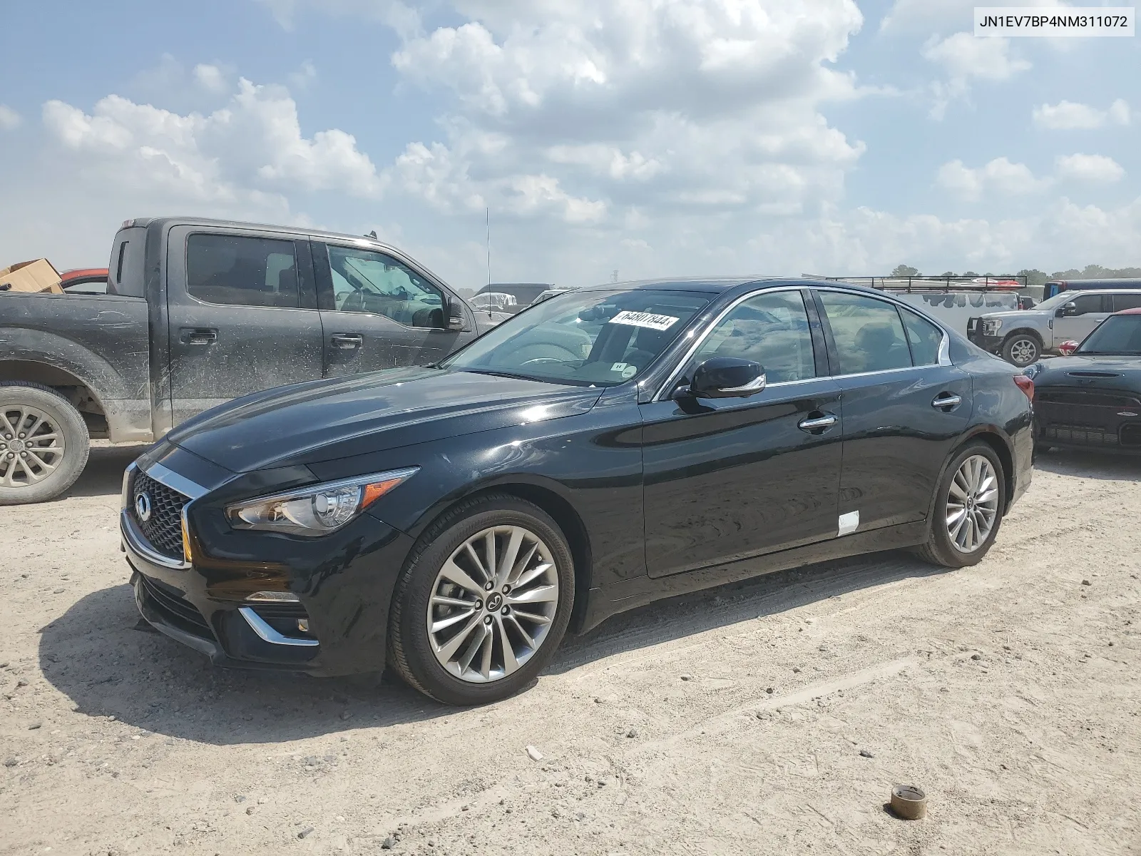 2022 Infiniti Q50 Luxe VIN: JN1EV7BP4NM311072 Lot: 64807844