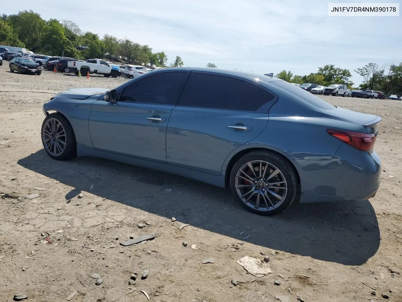 2022 Infiniti Q50 Red Sport 400 VIN: JN1FV7DR4NM390178 Lot: 69999424