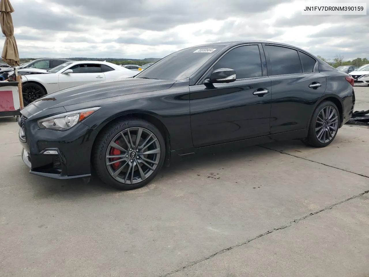 2022 Infiniti Q50 Red Sport 400 VIN: JN1FV7DR0NM390159 Lot: 70858904