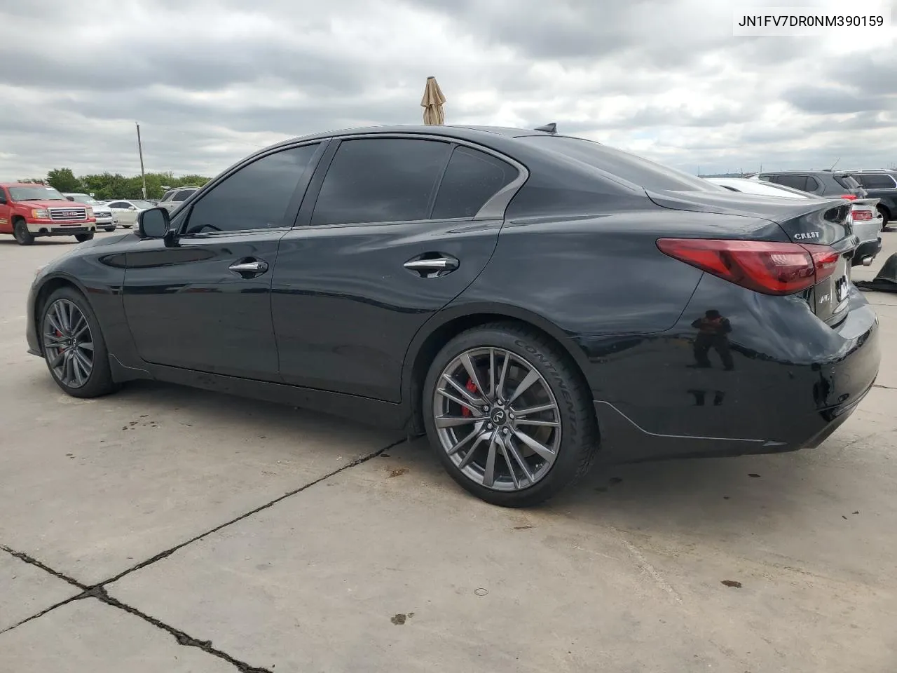 2022 Infiniti Q50 Red Sport 400 VIN: JN1FV7DR0NM390159 Lot: 70858904