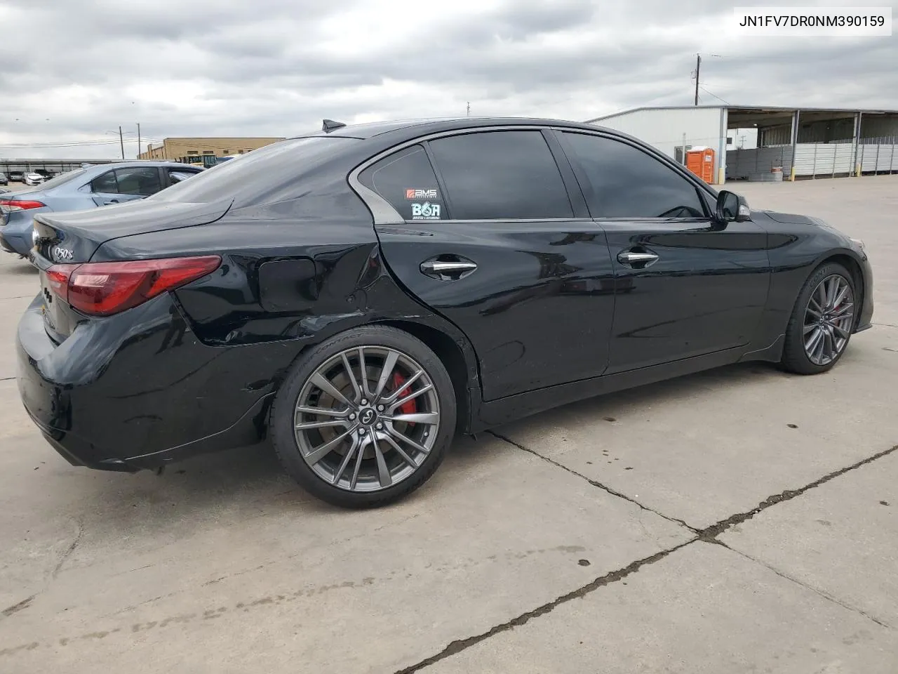 2022 Infiniti Q50 Red Sport 400 VIN: JN1FV7DR0NM390159 Lot: 70858904