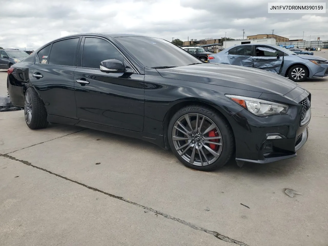 2022 Infiniti Q50 Red Sport 400 VIN: JN1FV7DR0NM390159 Lot: 70858904